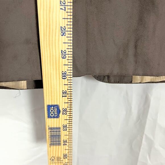 Men’s Chocolate Brown Suede Blazer Jacket (Vintage) - Picture 7 of 9